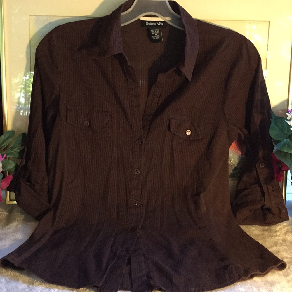 Super Flattering Chocolate-Brown Shirt